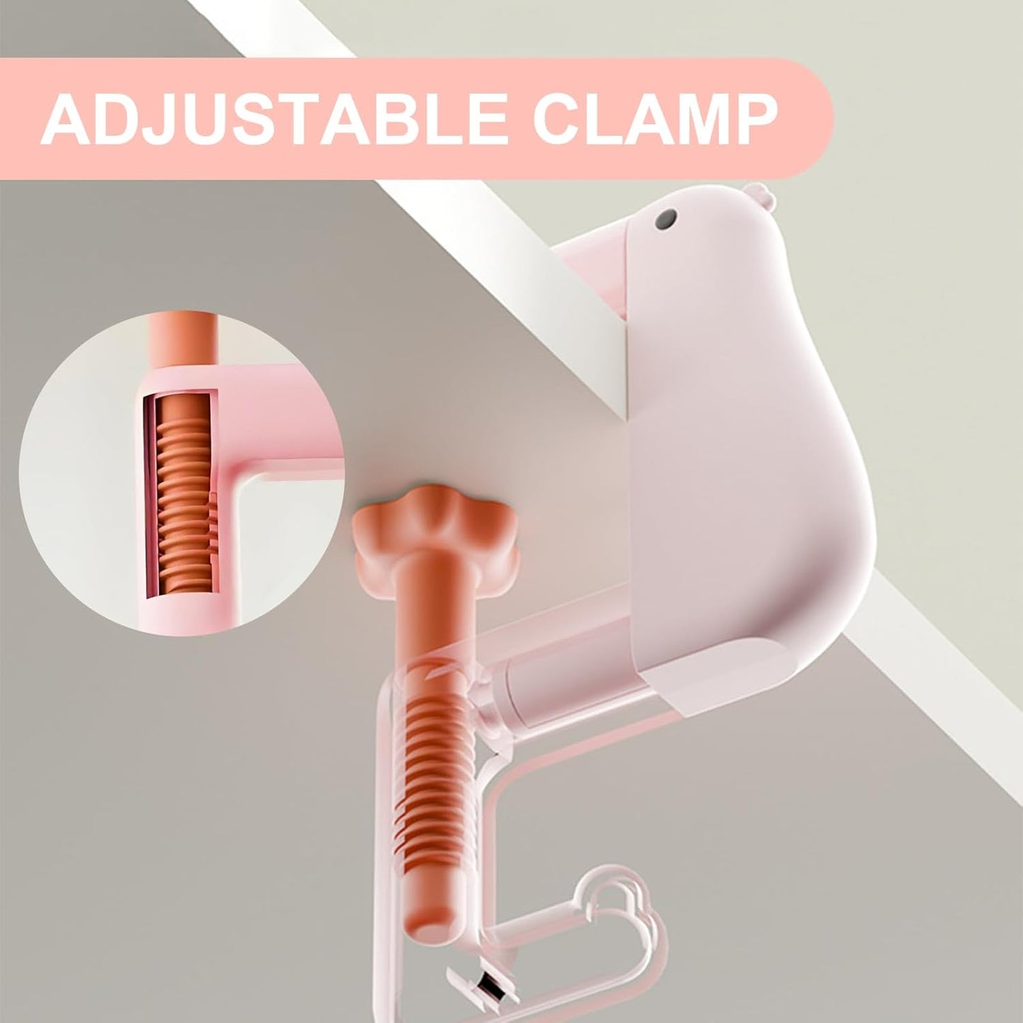 3 Pieces Foldable Table Hook Duck Shape Portable and Removable, No Drilling Bag Holder Bag Clip for Office Storage