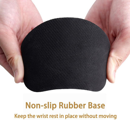 MXCOIRTP Wrist Rest for Mouse, Ergonomic Memory Foam Wrist Cushion Support Pad, Mouse Wrist Pad with Non-Slip Base for Typing Pain Relief, Office, Home, Gaming, Computer, Black