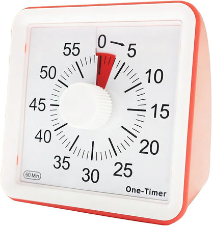 60 Minutes Countdown Visual Timer,Manage Time Well for Kids and Adults,Silent Travel Time Design for Education,Classroom,Home