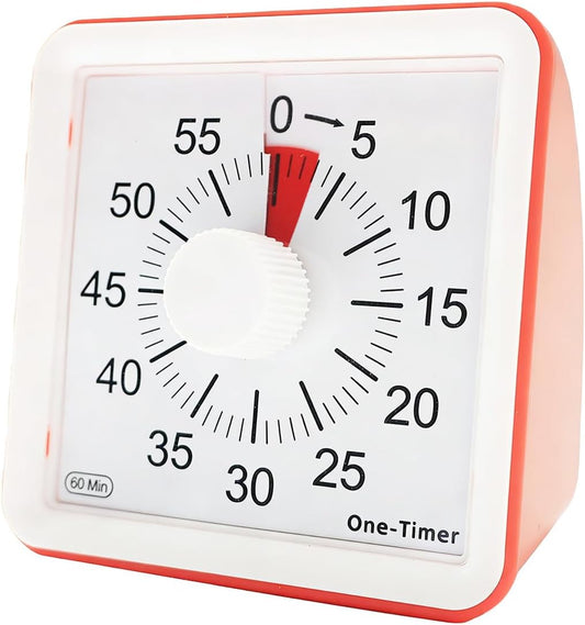 60 Minutes Countdown Visual Timer,Manage Time Well for Kids and Adults,Silent Travel Time Design for Education,Classroom,Home