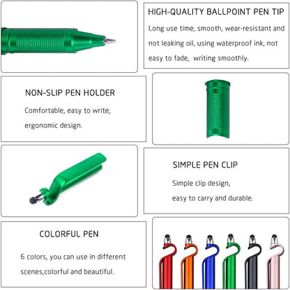 Stylus Pen, SITAKE 12 Pcs Multifunctional 3 in 1 Phone Holder + Capacitive Stylus + Ballpoint Pens, Mobile Phone Stand Stylus Pens for All Touch Screen Device, Phones, Tablet and Computer (Style 2)