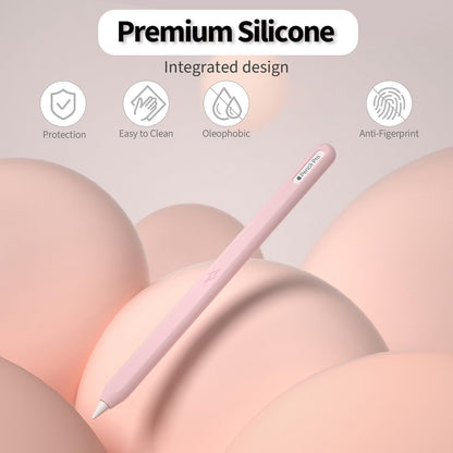 Ultra Thin Protective Pencil Cover for Apple Pencil Pro &Apple Pencil 2nd Gen Silicone Case Sleeve Compatible with Apple Pencil Pro (Pink)