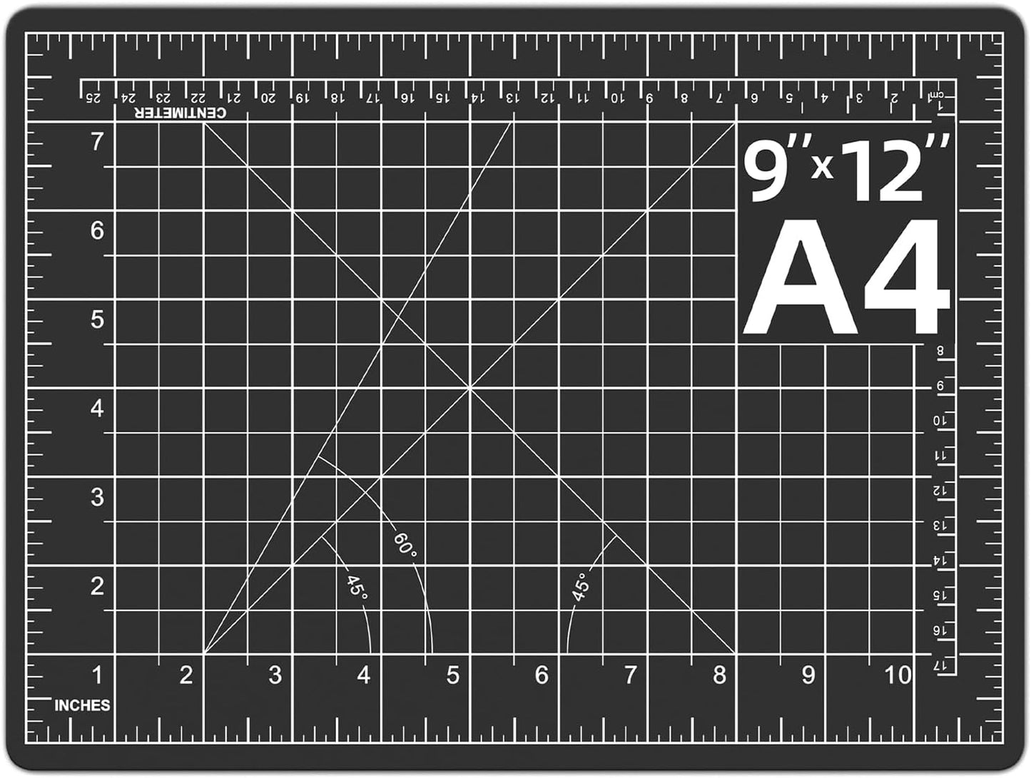DIYSELF Cutting Mat 12in×18in, Cutting Mats for Crafts, Self Healing Cutting Mat A3, Fabric Cutting Mats Double Side for Sewing, Quilting, Craft Mat for Desktop, Matting & Mounting Materials