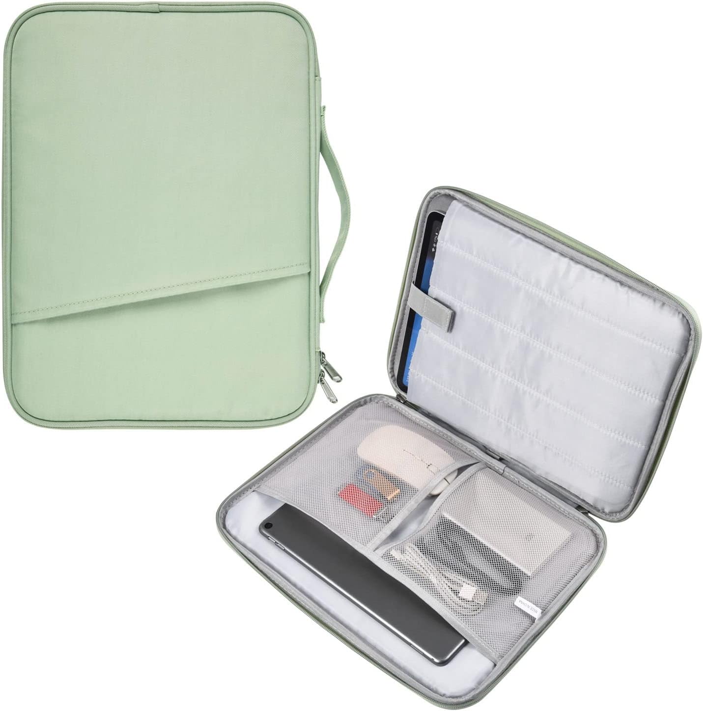 12-12.9 Inch Tablet Sleeve Bag for 12.4" Samsung Galaxy Tab S10+ S9+ Plus/S8+/S7+ Plus/S7 FE,13" iPad Air M4 M3 M2/iPad Pro M5 M4/Pro 12.9"/Microsoft Surface Go 2 12.4"/Pro 11 10 Carrying Case-Black