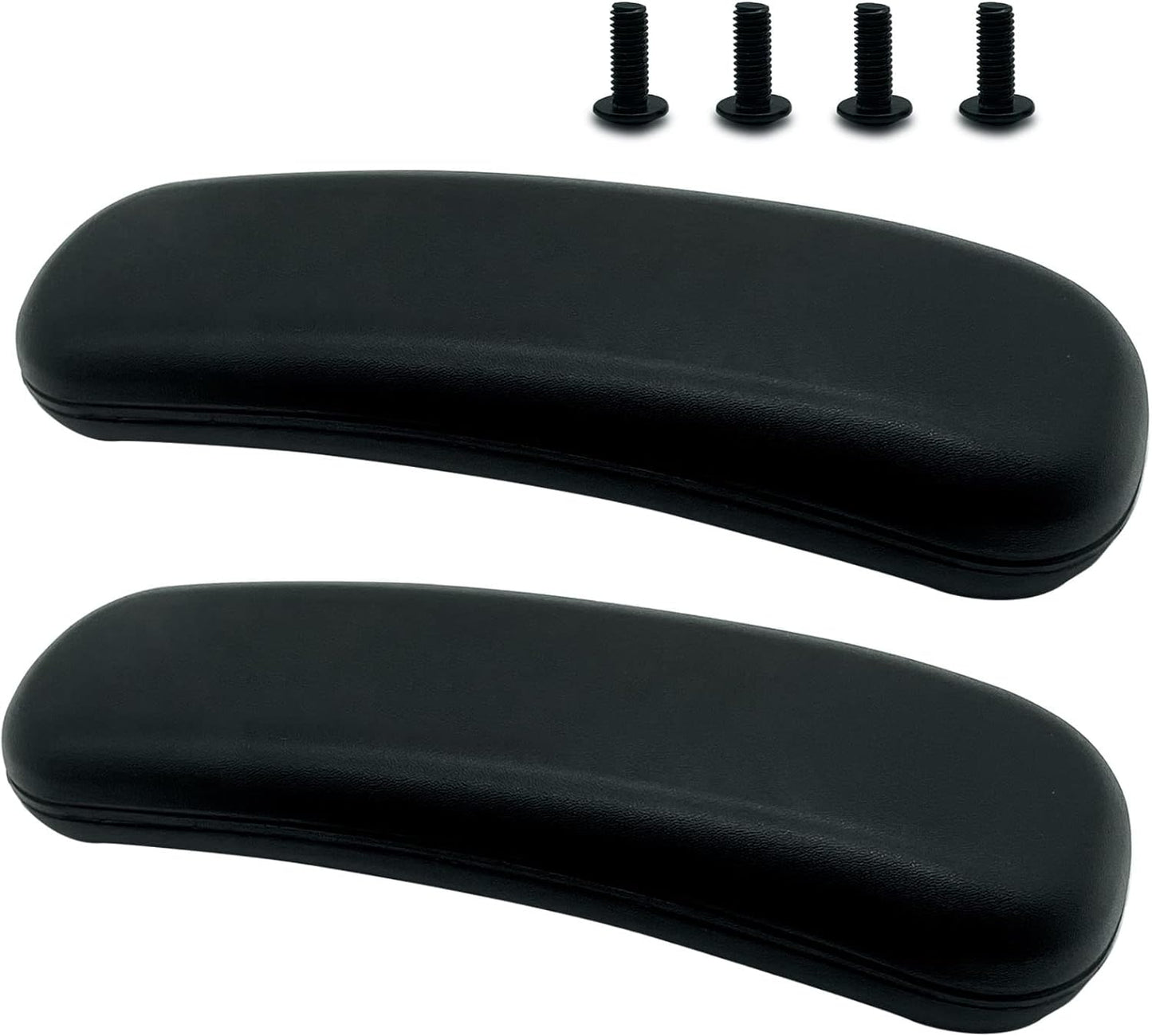 Replacement Office Chair Arm Replacement Armrest Pads Oval Shaped Office Chair Parts Arm Rest for Desk Chair with Mounting Hole Patterns Screws (Fashion)
