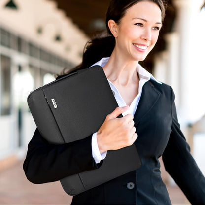 Voova Laptop Sleeve Case 15.6 16 Inch with Handle, 360° Protective Waterproof Slim Computer Bag Cover Compatible with MacBook Pro M2/M3/M4 16, HP Acer Lenovo Yoga ThinkPad Asus Laptop, Grey