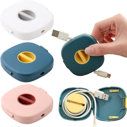 3-Pack Retractable Cable Winder with Rotating Design - Portable Cord Organizer for USB, Earphones - Tangle-Free Holder for Home, Office, Travel