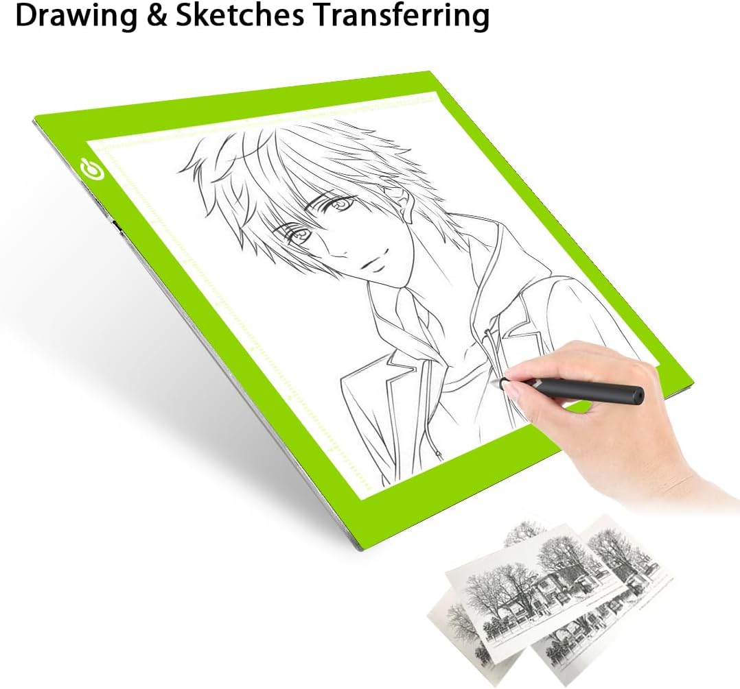LitEnergy A3 Copy Light Board Tracing Box, Ultra-Thin Adjustable Drawing Tablet USB Power Artcraft LED Tracer Pad for Diamond Art Painting Accessories, Streaming, Sketching, Animation, Stenciling