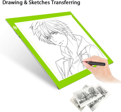 LitEnergy A3 Copy Light Board Tracing Box, Ultra-Thin Adjustable Drawing Tablet USB Power Artcraft LED Tracer Pad for Diamond Art Painting Accessories, Streaming, Sketching, Animation, Stenciling