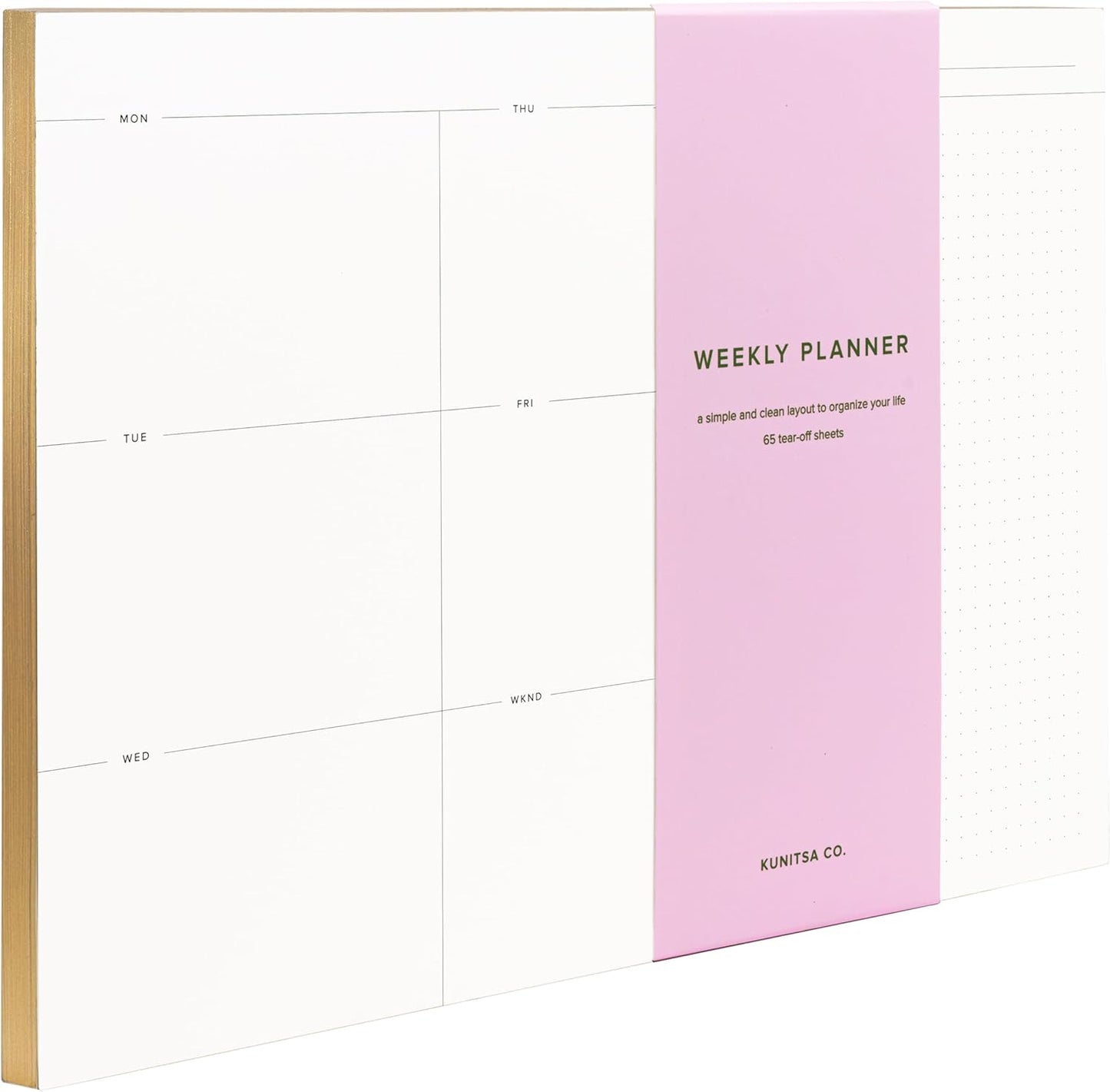Daily To-Do List Notepad – Desk Pad for Work and Study, Lime, 8.25x5.85 Inches