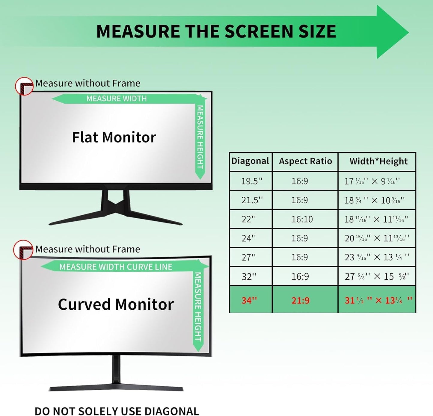 2 Pack- 27 Inch Curved Computer Privacy Screen Filter for 16:9 Widescreen Computer Screen Protector Computer Screen Privacy Shield Anti Glare and Blue Light