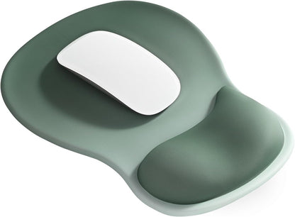 EooCoo Ergonomic Mouse Pad with Gel Wrist Rest Support, Middle Concave Design for Natural Wrist Alignment, Non-Slip Base Mousepad for Laptop, Computer, Office Desk Accessories, Carpal Tunnel Syndrome