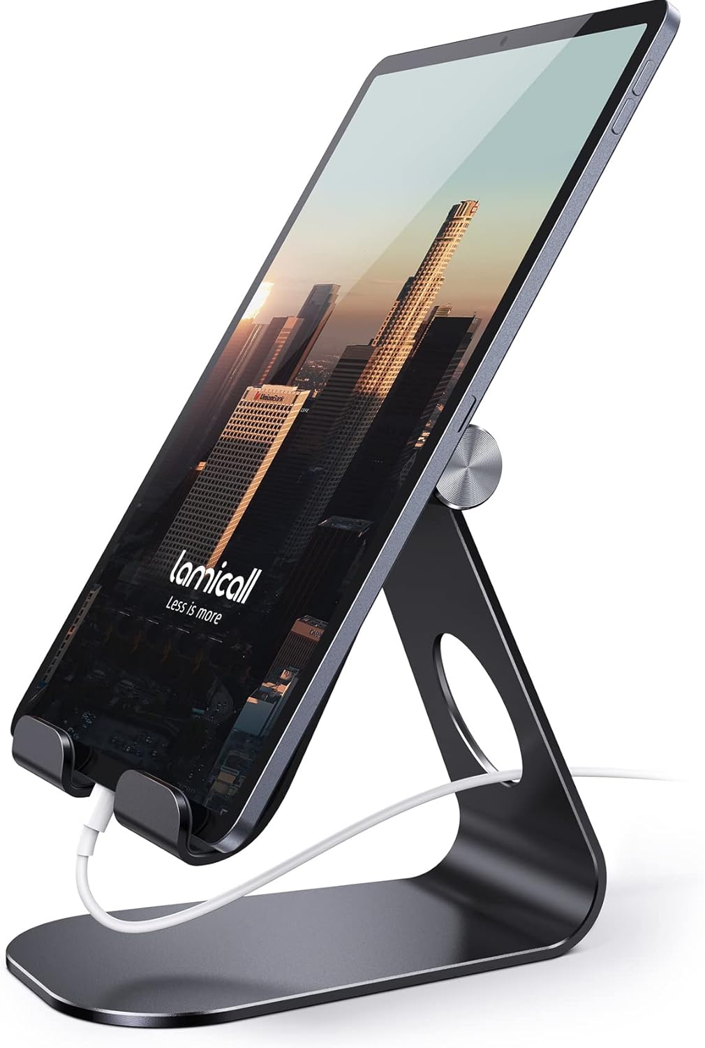 Lamicall S1 Tablet Stand, Adjustable Tablet Holder - Desktop Stand Dock Holder for 4-13" Tablet, iPad Pro 11, 9.7, 10.5, 12.9 Air Mini, Kindle, Tab, Switch, Viral Podcast Video Office Desk Accessories