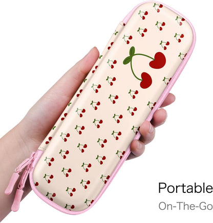 Fintie Holder Case for Apple Pencil Pro, Apple Pencil (USB-C / 1st / 2nd Generation), PU Leather Carrying Bag Sleeve Compatible with Pen, USB Cable, Samsung Stylus, Lilac Marble