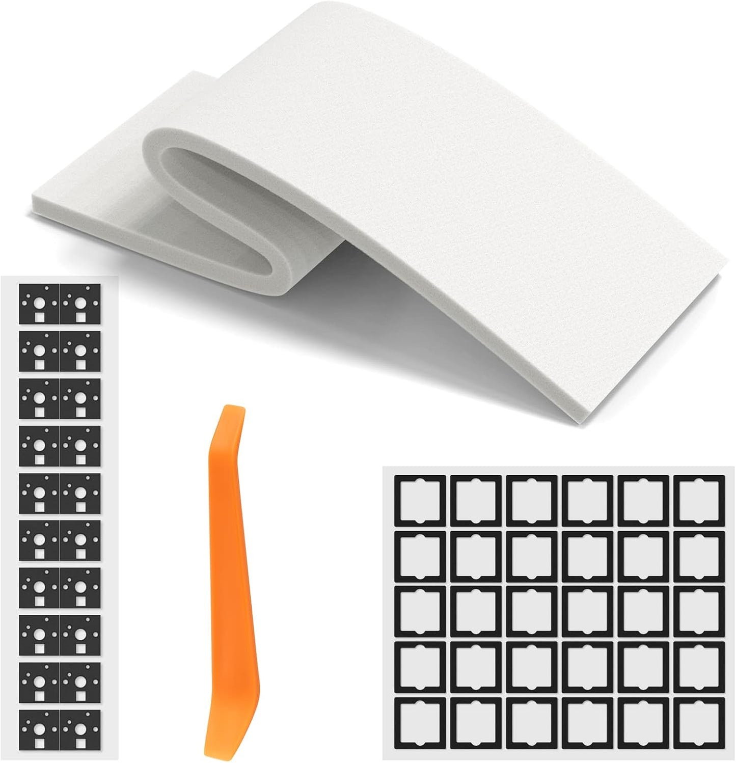 Sound Dampening Foam for Mechanical Keyboard Bottom, Made of YM40-Sponge (10mm Thick)