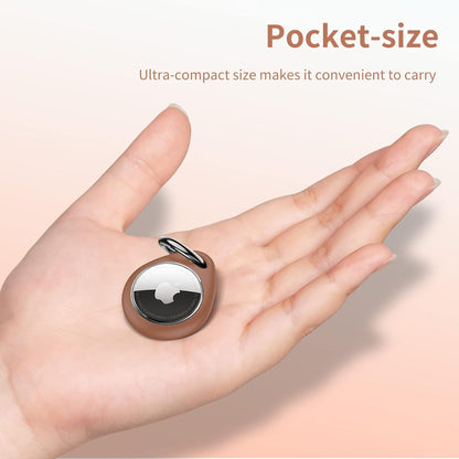 UNBREAKcable AirTag Holder for Apple - 4 Pack Air Tag Case [Fit Tightly Design] [Easy to Install] [Hold Securely] Waterproof TPU Protective Cover with Metal Keychain for Kids,Pet,Luggage,Backpack,Keys