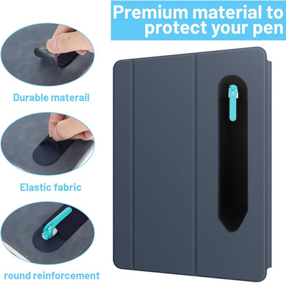 4PCS Universal Stylus Holder, Self-Adhesive Stylus Pen Case, Elastic Tablet Pen Holder for Various Types of Styluses