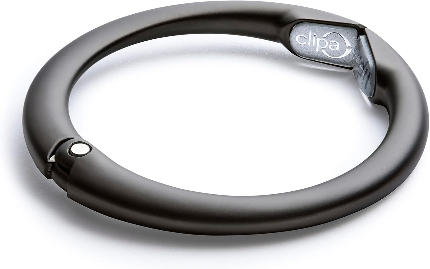 Clipa Bag Hanger - The Ring that Opens Into a Hook, Closes Automatically | Hangs Almost Anywhere in Just 1/2" of Space | Holds 33 lbs | 9 Styles | 3 yr Warranty