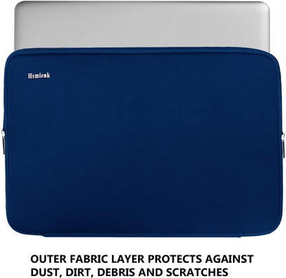 Laptop Sleeve 15.6 Inch, Durable Shockproof Protective Cover Flip Case Briefcase Carrying Computer Bag Case Compatible with 15.6 Inch HP, ASUS, Lenovo, Acer, Notebook, Computer, Black
