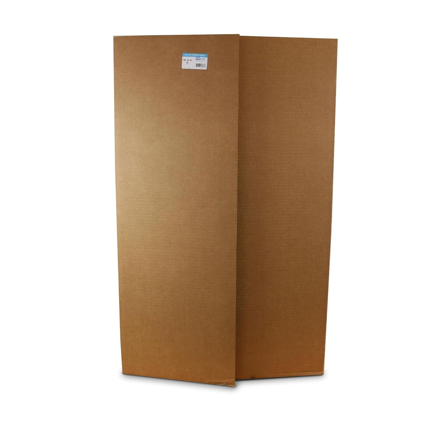 Flipside Products 36” x 48” Project Boards for Presentations, Science Fair, School Projects, Event Displays and Trifold Picture Board, Proudly Made in USA - Black - 4 Pack