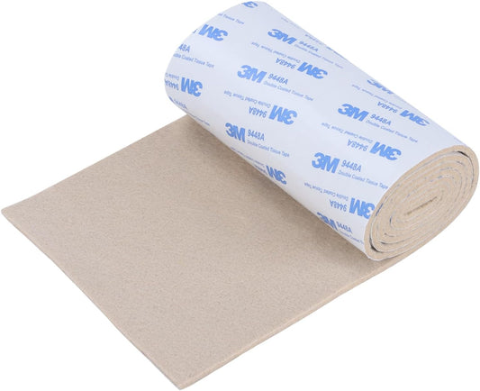 Felt Furniture Pads, Non Slip Self Adhesive Cuttable Felt Tape Black Heavy Duty Felts Strip Roll for Protecting Hardwood Floors Chair Wall Protector (40 x 5 x 0.12 Inch)