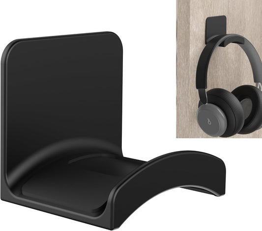 SOKUSIN Headphone Stand Headset Holder - Adhesive Gaming Earphones Hanger, Universal Desk Wall Mount Hook for All Headphone/Controller, Compatible with Beats, AirPods Max,Sony, JBL (White)