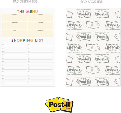 Modern Habit Tracker Sticky Note Pad / 50 Sheets / 8" x 11.5" Positive Habit List Sticky Notes/Weekly Accountability Checklist/Made in The USA