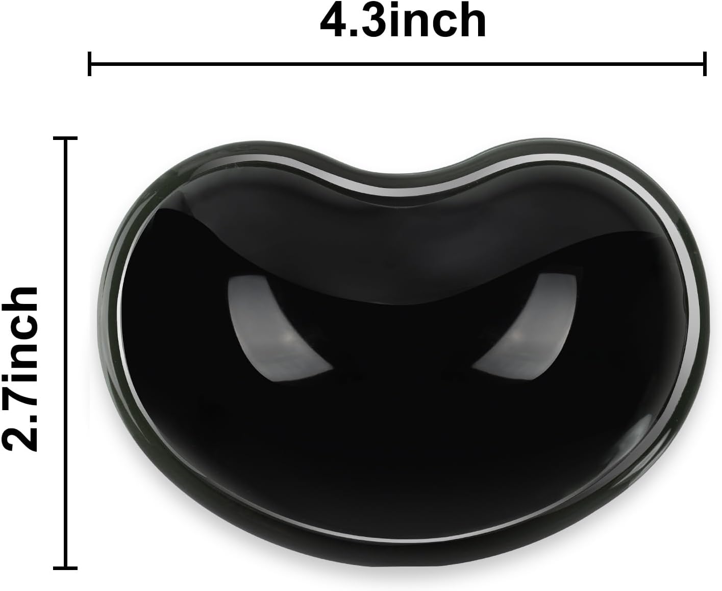 Ergonomic Gel Wrist Rest for Mouse, Computer Mouse Wrist Support for Arm Pain Relief, Heart-Shaped Cute Hand Wrist Cushion for Home and Office Working Gaming Anti-Fatigu