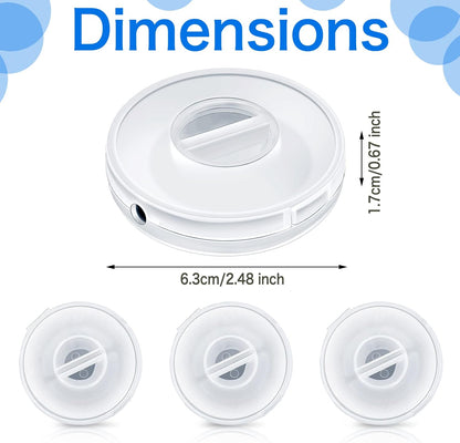 9 Pcs Charging Cord Organizer Portable Charger Cord Holder Round Storage Cable Winder Retractable Cable Management Flexible USB Cable Reel for Home Office Classroom, Transparent