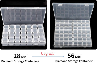 LIRUNQIU 59 Pcs Diamond Painting A4 LED Light Pad Kit, 5D Diamond Painting Accessories Tool Kit Full Drill for Adults and Kids, Supplies Includes Storage Case, Pens,Stand,Pad Board and More