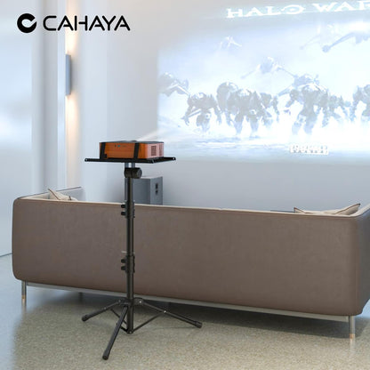CAHAYA Projector Tripod Stand Adjustable: Height 29 to 65in Projector with Casters Universal Laptop Stand Portable Multifunctional DJ Rack Stand for Outdoor Movies Computer Book DJ Equipment CY0332
