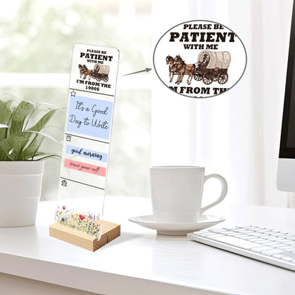 Sticky Note Holder Acrylic Monitor Memo Board Desk Organizers and Accessories Desk Decor Post It Note Holder with 200Pcs Sticky Notes Funny Sarcastic Office Positive Desk Sign