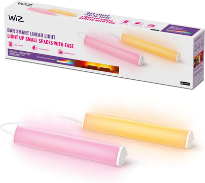 WiZ Connected Gradient Light Bars, RGBIC, Display Multiple Colors, 150 Lumens, Versatile Placement, Easy Setup, LED, Connect to Wi-Fi, Control with App/Voice