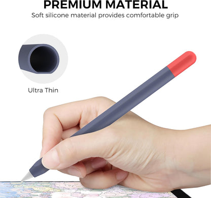 AhaStyle Silicone Case for Apple Pencil (USB-C) 2023 Ultra Thin Proteative Cover Skin Apple Pencil Sleeve Anti-Slip Grip Compatible with Apple Pencil USB C (Lavender)