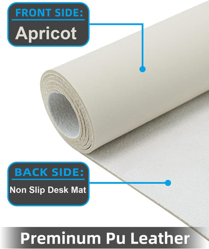 Leather Desk Pad Protector, Office Desk Mat, Large Mouse Pad, Non-Slip PU Leather Desk Blotter, Laptop Desk Pad Desk Accessories for Office and Home (Black, 40" x 17")