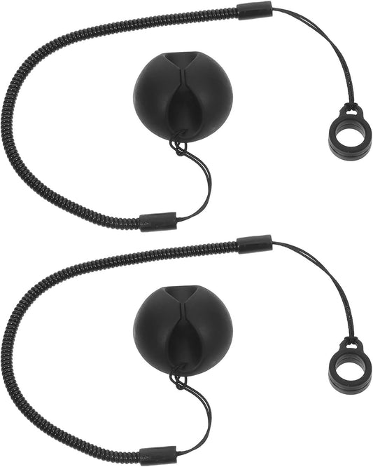 VOSAREA 2pcs Retractable Stylus Tether with Elastic Pen Leash and Silicone Holder for Tablets Clipboard Desk Use