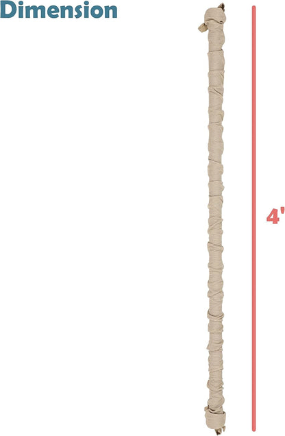 Aspen Creative 15013-21A, 6' Wheat Faux Silk Fabric Cord & Chain Cover, Easy to Install for Lighting Fixture, Cable Management, Lamp Wire Cover