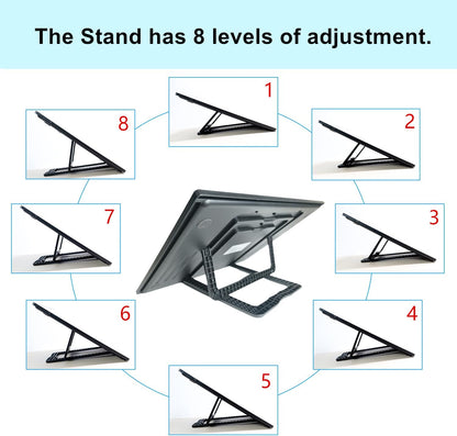 A3 Wireless Rechargeable Tracing Light Pad, 3-Colors & 8-Level Adjustable Brightness, 2500mAh Battery Powered Ultra-Thin Light Board with Foldable Stand for Diamond Art Painting