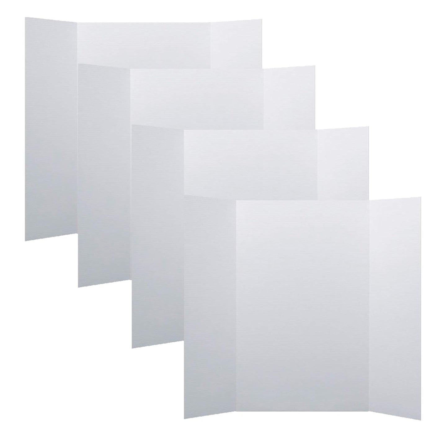 Flipside Products 36” x 48” Project Boards for Presentations, Science Fair, School Projects, Event Displays and Trifold Picture Board, Proudly Made in USA - Black - 4 Pack