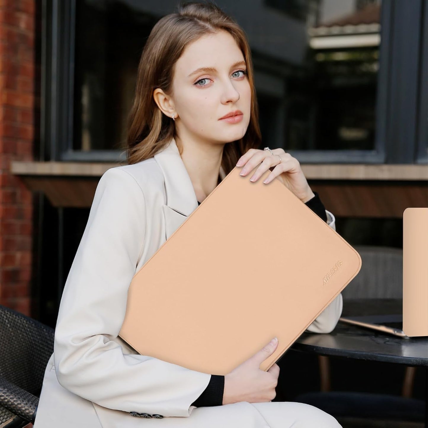MOSISO Laptop Case 13.3 inch, 13-13.3 inch Laptop Sleeve Bag Compatible with MacBook Air/Pro 13/Pro 14 M5 M4 M3 M2 M1, HP Dell ASUS Lenovo, Neoprene Computer Sleeve Bag with Small Case, Baby Pink - Colors A