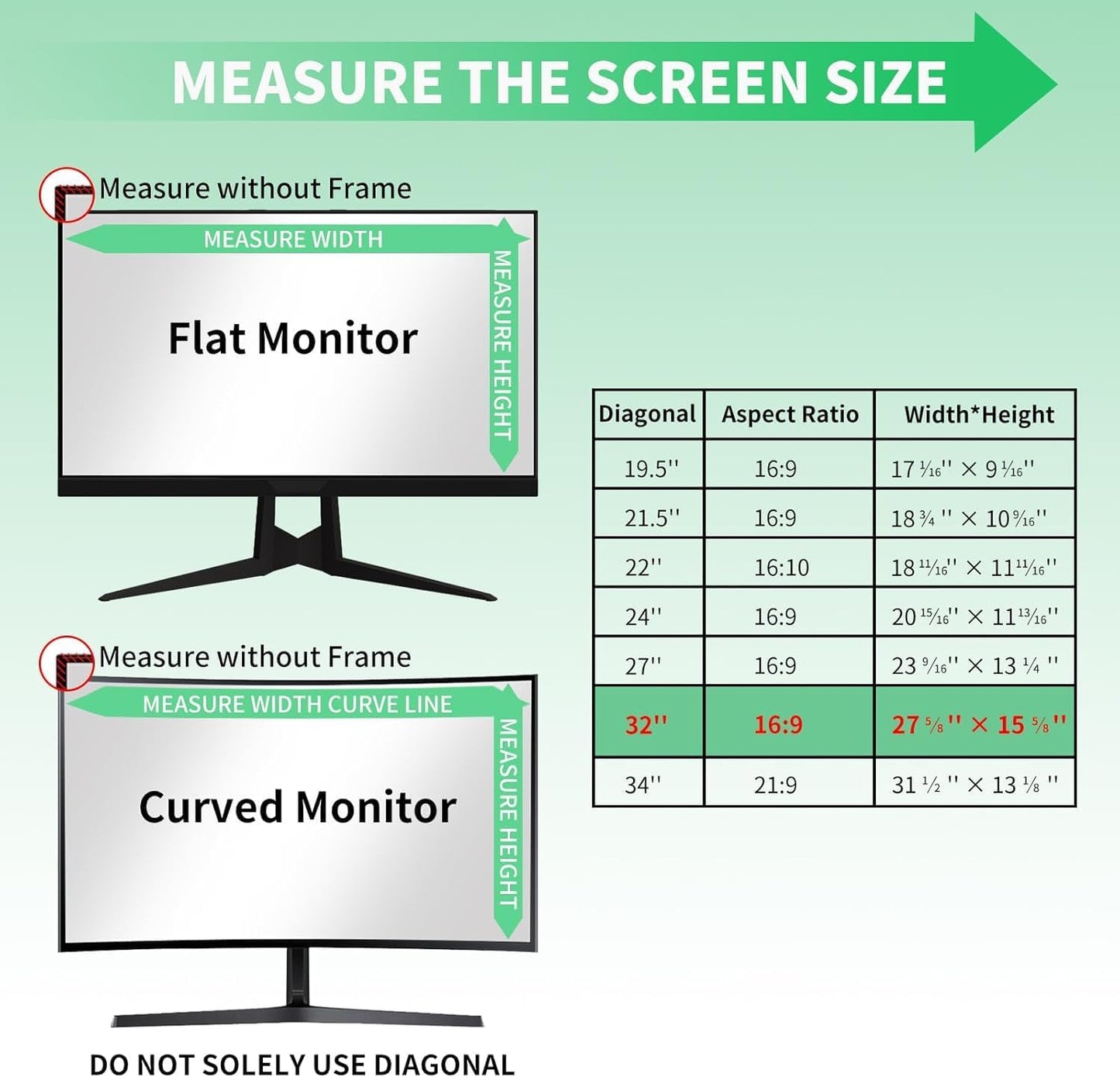 2 Pack- 27 Inch Curved Computer Privacy Screen Filter for 16:9 Widescreen Computer Screen Protector Computer Screen Privacy Shield Anti Glare and Blue Light
