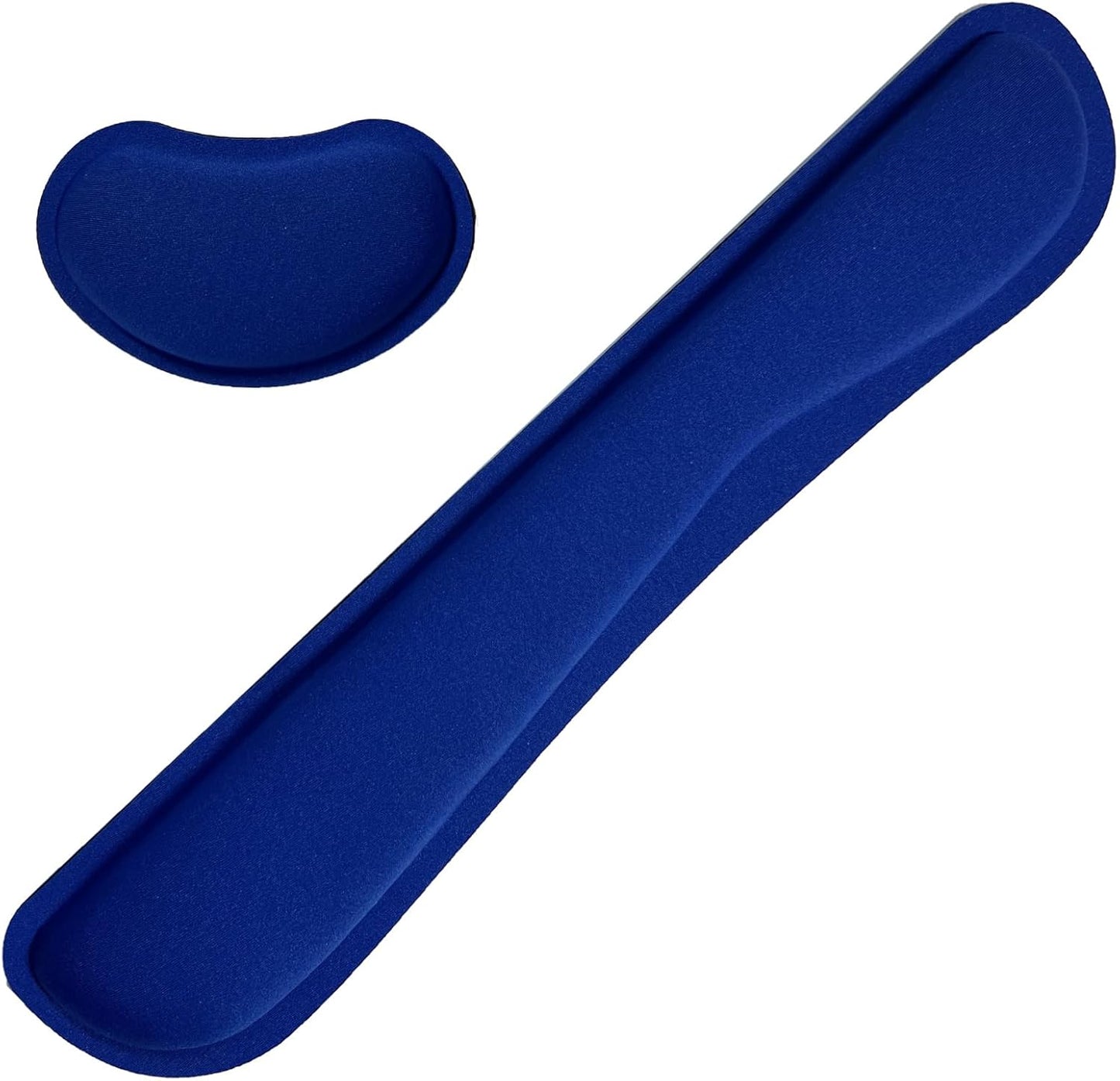 Keyboard Wrist Rest Mouse Wrist Support Set, Memory Foam Wrist Rest Pad for Computer Laptop Keyboard Mouse, Ergonomic Wrist Cushion Support for Typing Pain Relief, Gaming Home Office, Flowers Grass