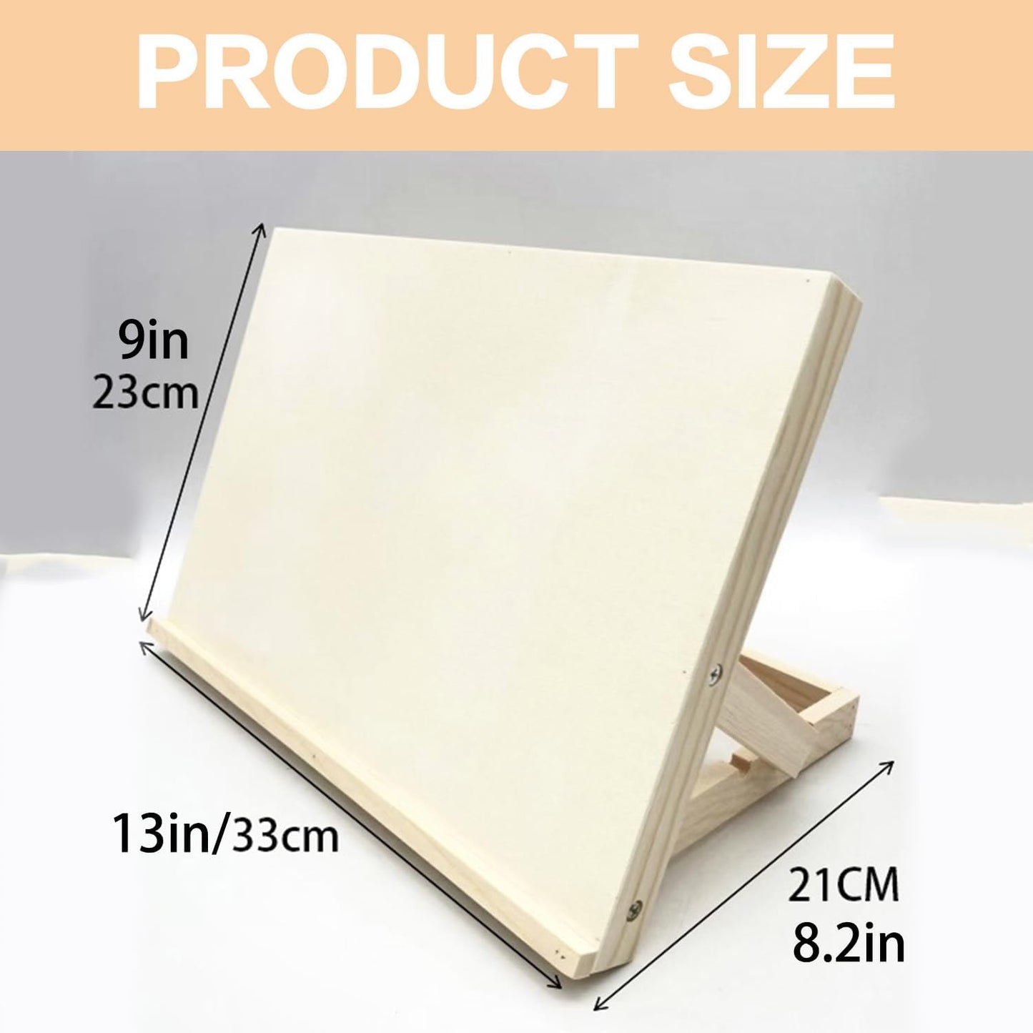 Tabletop Wooden Easel Stand, Adjustable Art Easel for Painting, Drawing, Sketching, Canvas, Books & Artwork Display