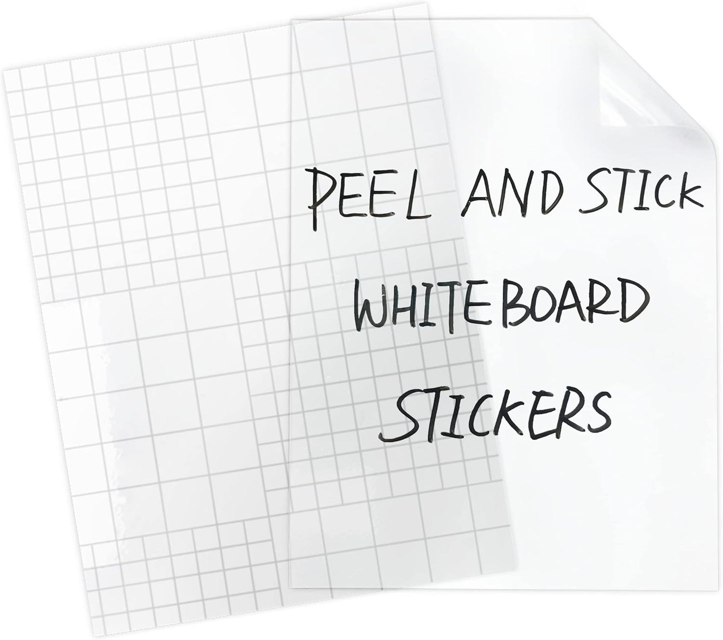 Dry Erase Board Sticker- Whiteboard Stickers-8.27''x11.69'' Removable Dry Erase Sheets- Fridge Dry Erase Paper for Wall/Desk/Refrigerator/Door/Locker/Home/Office/Classroom (White-2Pcs)