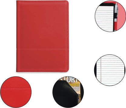 Padfolio/Portfolio Binder, Mini Padfolio Portfolio Binder 5 x 8 Legal Writing Pad, A5 Document Organizer Folder for Men Women, Black