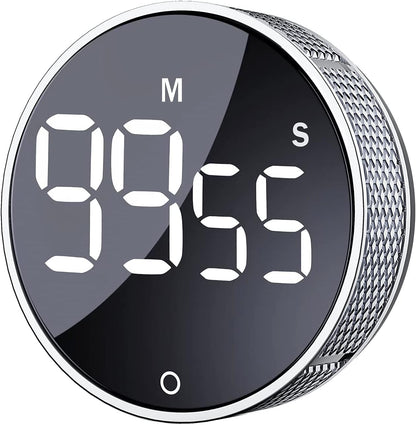 AVINIA Digital Kitchen Timers, Visual timers Large LED Display Magnetic Countdown Countup Timer for Classroom Cooking Fitness Baking Studying Teaching, Easy for Kids and Seniors White