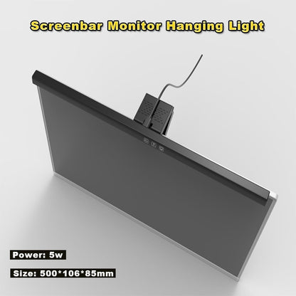 Computer Monitor Lamp, Screen Monitor Light Bar for Eye Caring, Screen Monitor Light Bar with Backlight for Eye Caring, E-Reading LED Task Lamp with Dimming Adjustment, Perfect for Reading and Study