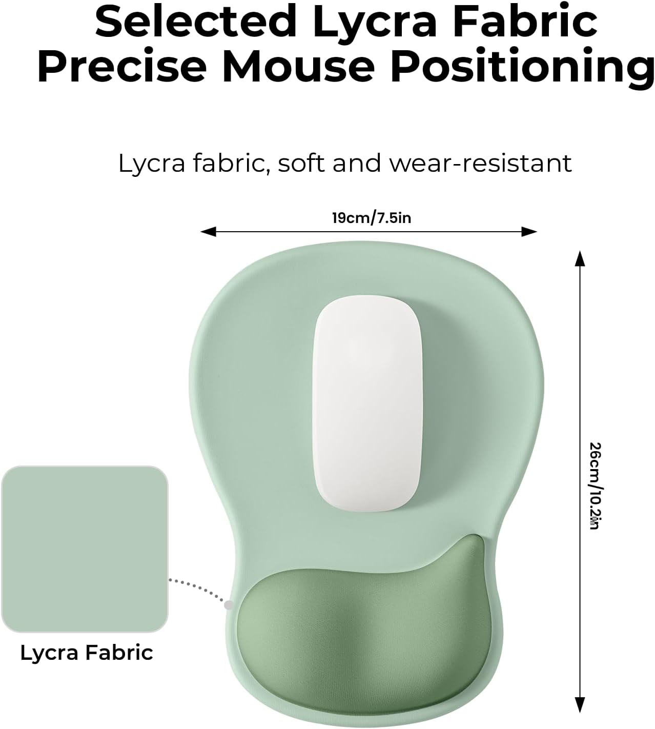 EooCoo Ergonomic Mouse Pad with Gel Wrist Rest Support, Middle Concave Design for Natural Wrist Alignment, Non-Slip Base Mousepad for Laptop, Computer, Office Desk Accessories, Carpal Tunnel Syndrome
