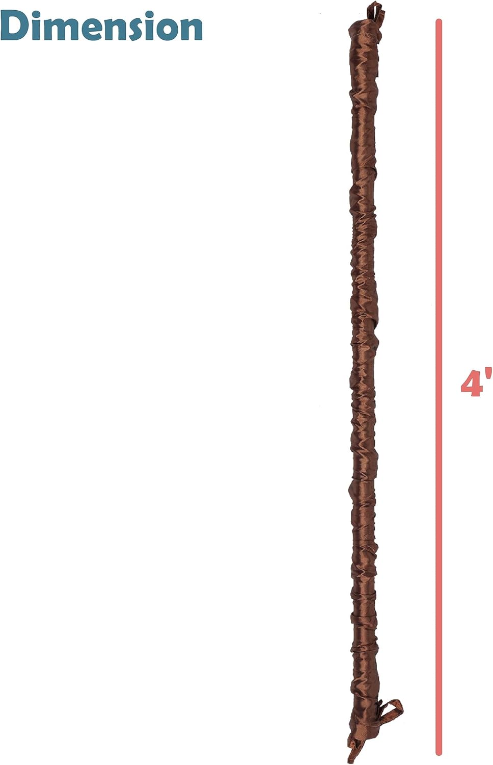 Aspen Creative 15013-21A, 6' Wheat Faux Silk Fabric Cord & Chain Cover, Easy to Install for Lighting Fixture, Cable Management, Lamp Wire Cover