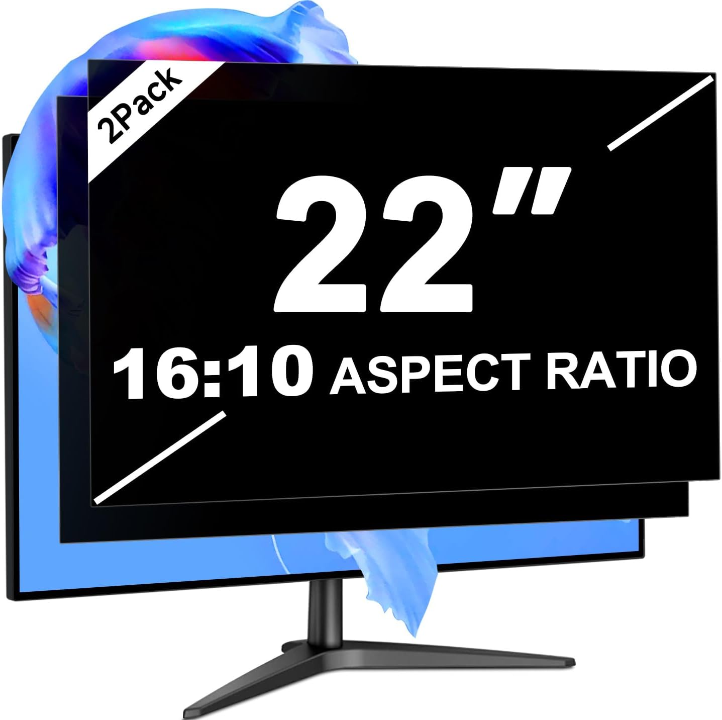 Laptop Privacy Screen 14 Inch 16:9 Aspect Ratio, Laptop Screen Privacy Shield Compatible With Lenovo Hp Dell Acer Asus Thinkpad Envy Xps, Removable Anti Glare Blue Light Computer Filter Protector